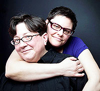 Lisa and Stephanie; photo courtesy of Eva Mueller