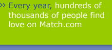 Last Year, hundreds of thousands of people found love on Match.com